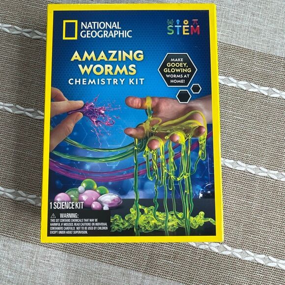 National Geographic STEN Amazing Worms Chemistry Kit NIB - Picture 1 of 4